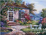 Sung Kim Spring Patio I painting